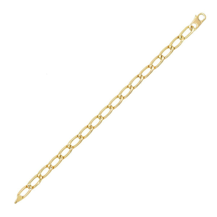 14K Gold Large Link Bracelet 14K - Adina Eden's Jewels