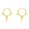  Triple Spike Huggie Earring - Adina Eden's Jewels