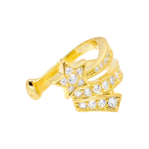 Gold Shooting Star Ear Cuff - Adina Eden's Jewels