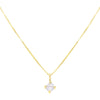 14K Gold CZ Solitaire Necklace 14K - Adina Eden's Jewels
