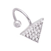  Triangle Stone Ear Cuff - Adina Eden's Jewels