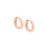 Rose Gold Classic Tube Hoop Earring - Adina Eden's Jewels