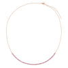  Sapphire Pink Scoop Bar Necklace 14K - Adina Eden's Jewels