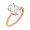 Rose Gold / 7 Oval Thin Travel Ring - Adina Eden's Jewels