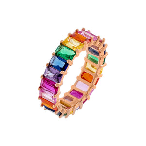 Multi-Color / 5 Rainbow Ring - Adina Eden's Jewels