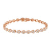 14K Rose Gold Pavé Teardrop Diamond Bracelet 14K - Adina Eden's Jewels