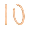 Rose Gold / 50 MM Large Hollow Hoop Earring - Adina Eden's Jewels