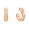 Rose Gold / 20 MM Thick Hollow Hoop Earring - Adina Eden's Jewels