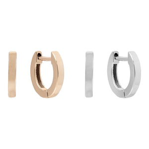 Combo Two-Tone Tiny Ring Huggie Combo Set - Adina Eden's Jewels