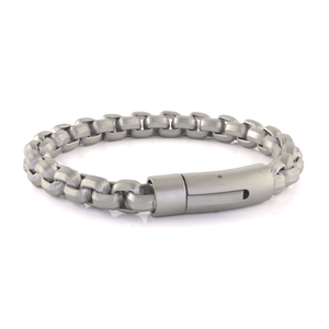 Silver Rounded Box Clasp Bracelet - Adina Eden's Jewels