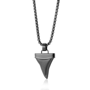Onyx Men's Shark Tooth Necklace - Adina Eden's Jewels