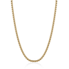 Gold Round Box Chain Necklace - Adina Eden's Jewels