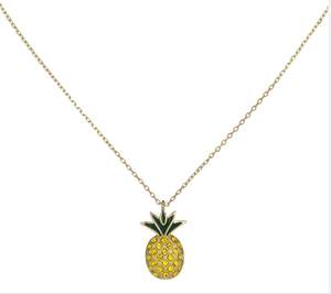Gold Pineapple Pendant Necklace - Adina Eden's Jewels