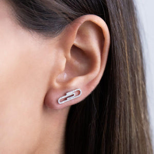  Diamond Clip Ear Climber 14K - Adina Eden's Jewels