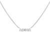 Silver Solid Bubble Name Link Necklace - Adina Eden's Jewels