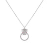 14K White Gold Diamond Ruby Panther Necklace 14K - Adina Eden's Jewels