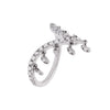  Diamond Bezel V Shaped Ring 14K - Adina Eden's Jewels