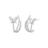  Pavé Butterfly Triple Wrap Stud Earring - Adina Eden's Jewels
