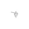 Silver / Single Tiny Multi Shape Stud Earring - Adina Eden's Jewels