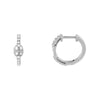 14K White Gold / 12MM Diamond Mariner Link Hoop Earring 14K - Adina Eden's Jewels