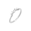 Silver / 5 Scattered CZ Accented Ring - Adina Eden's Jewels