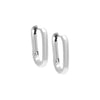 Silver / 18 MM Chain Link Huggie Earring - Adina Eden's Jewels