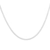 Silver / 24" / 4 MM Men's Flat Cuban Chain Necklace - Adina Eden's Jewels