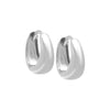 Silver Mini Dome Huggie Earring - Adina Eden's Jewels
