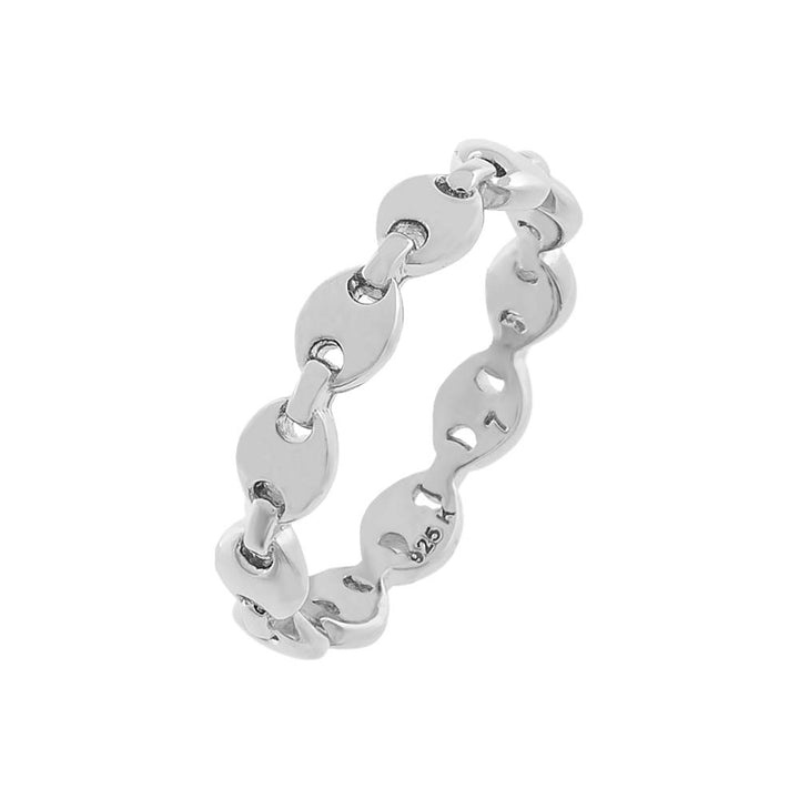 Silver / 5 Thin Mariner Link Ring - Adina Eden's Jewels