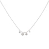14K White Gold Diamond Shapes Necklace 14K - Adina Eden's Jewels