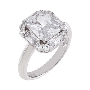 Silver / 7 CZ Antique Travel Ring - Adina Eden's Jewels