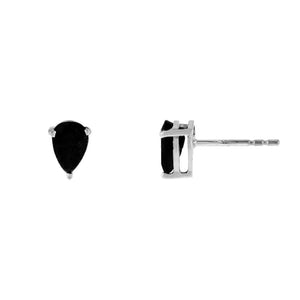 Onyx Onyx Teardrop Stud Earring 14K - Adina Eden's Jewels