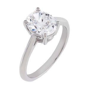 Silver / 6 Oval Cut Travel Ring - Adina Eden's Jewels