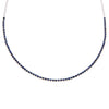 Sapphire Blue Diamond Sapphire Tennis Necklace 14K - Adina Eden's Jewels