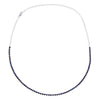  Diamond Sapphire Tennis Necklace 14K - Adina Eden's Jewels