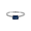  Gemstone Baguette Ring 14K - Adina Eden's Jewels