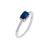 Sapphire Blue / 6 Gemstone Baguette Ring 14K - Adina Eden's Jewels