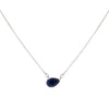 Sapphire Blue Sapphire Teardrop Necklace 14K - Adina Eden's Jewels