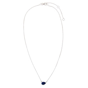  Sapphire Teardrop Necklace 14K - Adina Eden's Jewels