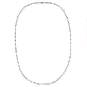  Men's Princess Cut Tennis Necklace - Adina Eden's Jewels