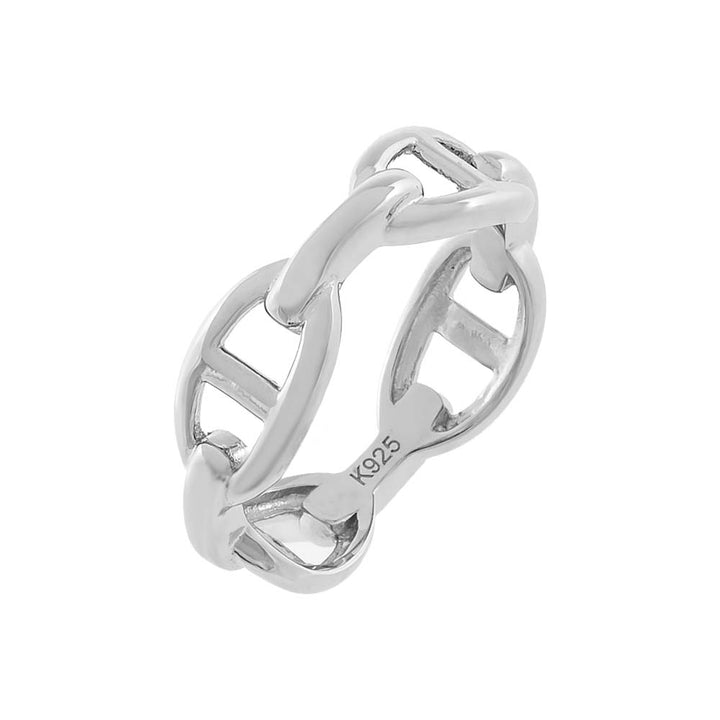 Silver / 5 Mariner Link Ring - Adina Eden's Jewels