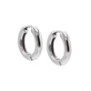 Silver / 18 MM Classic Tube Hoop Earring - Adina Eden's Jewels