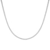 Silver / 15" Classic Thin Tennis Necklace - Adina Eden's Jewels