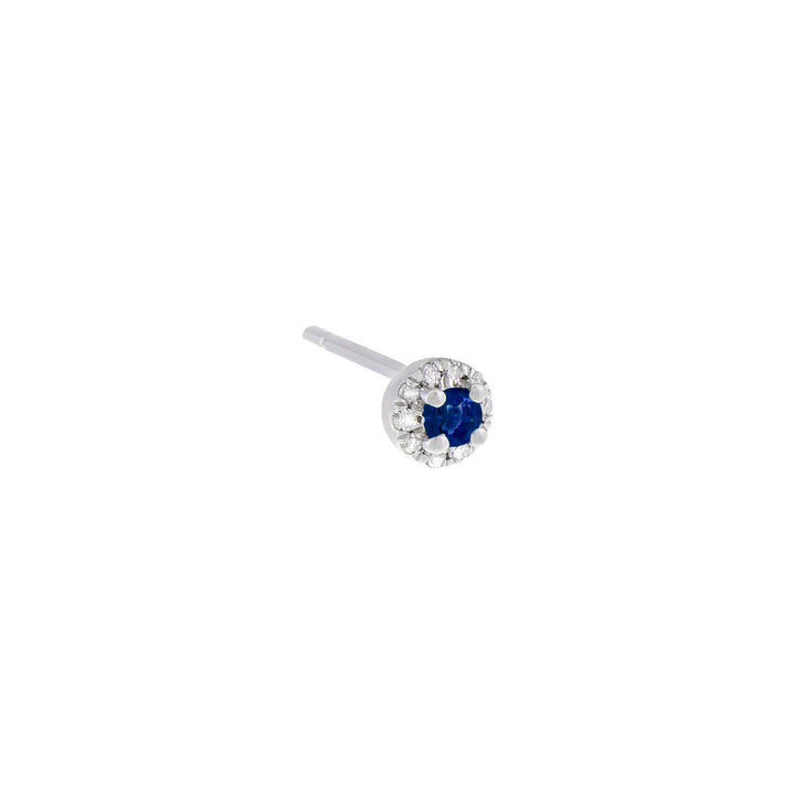  Diamond Mini Colored Stud Earring 14K - Adina Eden's Jewels