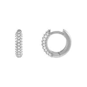  Mini Pavé Huggie Earring - Adina Eden's Jewels