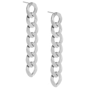  XL Cuban Chain Drop Stud Earring - Adina Eden's Jewels