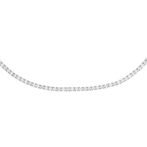 Silver / 2 MM / 18" Tennis Necklace - Adina Eden's Jewels