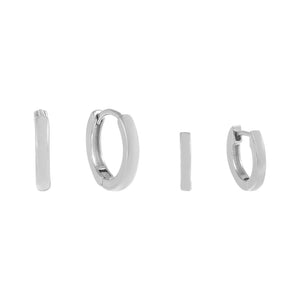  Solid Mini Huggie Earring Combo Set - Adina Eden's Jewels