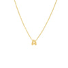 Gold / A Solid Bubble Letter Initial Necklace - Adina Eden's Jewels