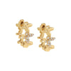 14K Gold / Pair Solid Multi Butterfly Huggie Earring 14K - Adina Eden's Jewels